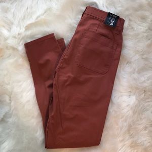 J. Crew Dusty Red Skinny Pants NWOT